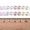 Electroplate Imitation Jade & Opaque & Transparent Glass Beads Strands EGLA-Q135-8MM-A04-5