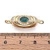 Brass Micro Pave Clear Cubic Zirconia Box Clasps KK-Q074-05G-4
