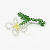 Handmade Glass Beaded Woven Pendants GLAA-I046-10A-3