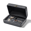 Rectangle Iron Covered with Velvet Jewelry Set Storage Boxes CON-K002-07B-3