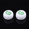 Initial Acrylic Beads X-OACR-E001-20G-2