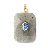 Natural Mixed Stone Faceted Pendants G-B186-01G-2