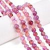 Dyed Natural White Jade Beads Strands G-T138-6mm-210-11-1
