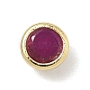 Flat Round Brass Micro Pave Cubic Zirconia Cabochons KK-P345-13G-A05-1