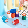 8 Rolls 8 Colors Round Waxed Polyester Cord YC-TA0001-26-6