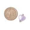 Opaque Acrylic Heart Pendants PALLOY-JF04283-01-2