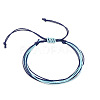 Multi-strand Fibre Wax Threads Braided Bracelet GN8006-7-1