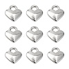 Tibetan Style Alloy Heart Charms TIBEP-LFH260Y-S-FF-1