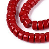 Opaque Solid Color Glass Beads Strands GLAA-N026-4x8mm-06-3