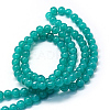 Baking Paint Imitation Jade Glass Round Bead Strands X-DGLA-Q021-10mm-07-3