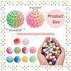 400Pcs 10 Colors Gradient Color Resin Imitation Pearl Beads RESI-NB0002-02-2