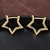 Brass Huggie Hoop Earrings EJEW-F245-03G-4