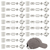 40Sets Iron Baseball Hat Cap Buckle Strap Clasp Clip Kit FIND-BC0014-10P-1