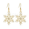 Snowflake Alloy Dangle Earrings FS-WGD9918-06-1