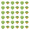 1 Bag Pointed Back Glass Rhinestone Cabochons RGLA-TADJ0001-01A-08-1
