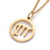 304 Stainless Steel Pendant Necklaces NJEW-Z004-03G-2