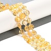Heated Natural Citrine Beads Strands G-N342-17-2