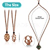 Braided Waxed Cotton Thread Cords Macrame Pouch Necklace Making AJEW-SW00018-2