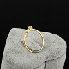 Real 18K Gold Plated Brass Cubic Zirconia Heart Ring RJEW-EE0001-022G-5