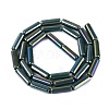 Electroplate Opaque Glass Beads Strands EGLA-Q132-02A-B01-2