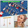 Alloy Enamel Christmas Theme Pendant Locking Stitch Markers HJEW-AB00085-4