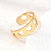304 Stainless Steel Cuff Open Rings for Women SA-CBA82C8-20G-2