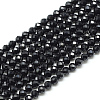 Natural Black Spinel Beads Strands X-G-S152-01-2mm-1