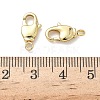 Brass Swivel Lobster Claw Clasps X-KK-K238-39G-M-3