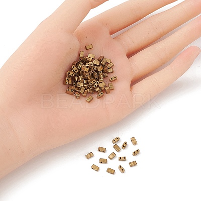 Metallic Colours Glass Seed Beads SEED-YW0002-36C-1