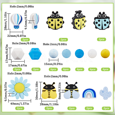Silicone Focal Beads SIL-SC0002-32-1