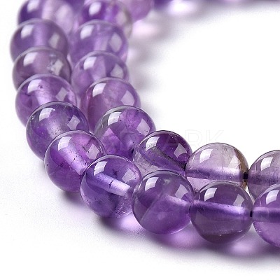 Natural Chevron Amethyst Beads Strands G-S030-1