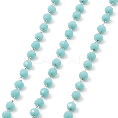 Glass Round Beaded Chain CHS-B003-01B-1