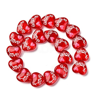 Glass Enamel Beads GLAA-Q125-01A-02-1