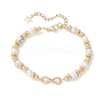 Infinity 304 Stainless Steel Link Bracelets BJEW-JB12799-01-1