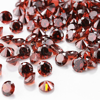 Diamond Shaped Cubic Zirconia Pointed Back Cabochons ZIRC-R004-8mm-M-1