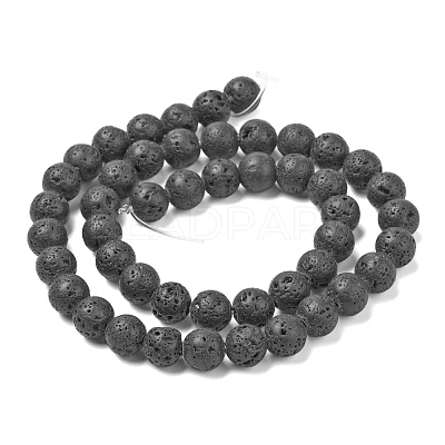 3 Strand 3 Sizes Natural Lava Rock Beads Strands G-FS0001-03-1