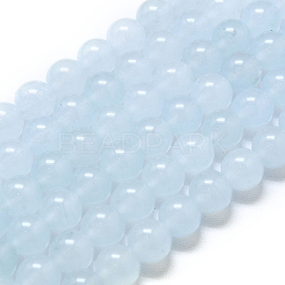 Natural Malaysia Jade Beads Strands G-L645-C01-8mm-01-1