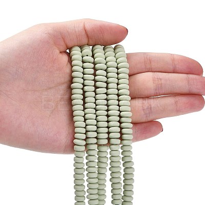 Handmade Polymer Clay Beads Strands X-CLAY-N008-008-101-1