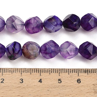 Natural Agate(Dyed & Heated) Beads Strands G-K425-B03-01-1