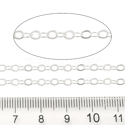 Rack Plating Brass Cable Chains CHC-M001-03S-1
