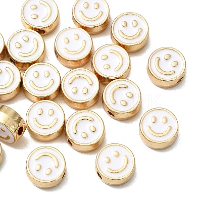 20Pcs Alloy Enamel Beads FIND-YW0009-18G-1