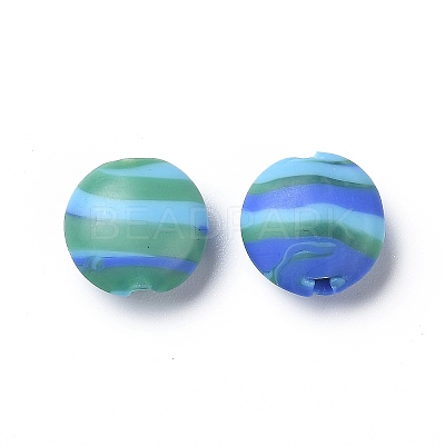 Handmade Frosted Lampwork Beads LS-LAMP-H058-03-1