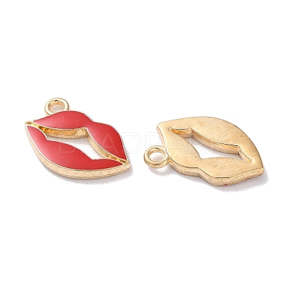 Alloy Enamel Pendants ENAM-O001-11P-G-1