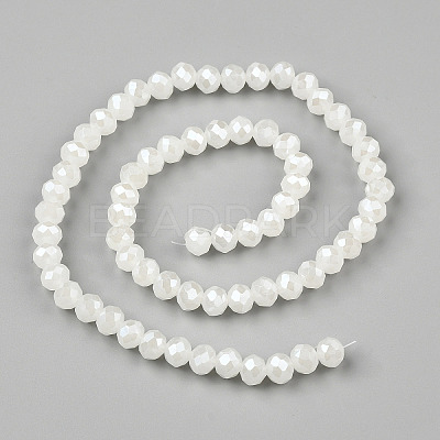 Electroplate Glass Beads Strands EGLA-A034-J1mm-A01-1