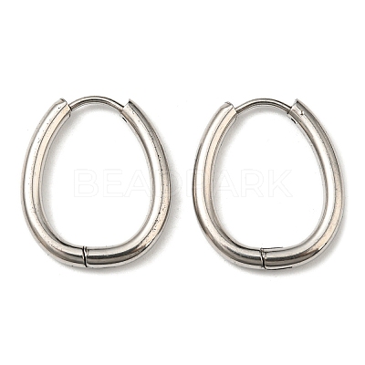 Tarnish Resistant Stainless Steel Hoop Earrings EJEW-P232-02P-1