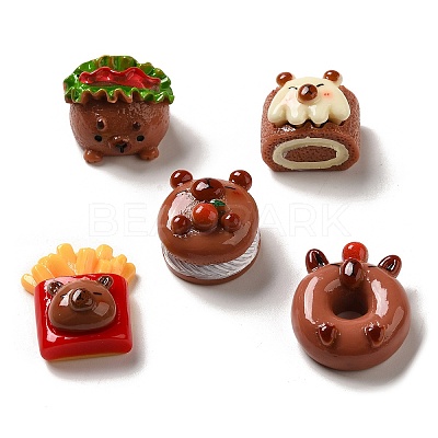 Cartoon Hydrochoerus Opaque Resin Imitation Food Decoden Cabochons CRES-P034-05-1