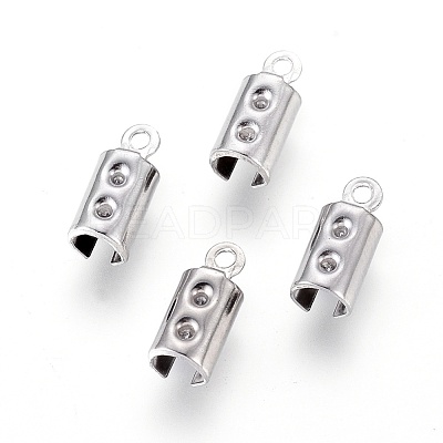 Tarnish Resistant 304 Stainless Steel Cord Ends STAS-F232-02-P-1