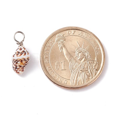 Natural Shell Pendants PALLOY-JF01164-01-1