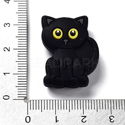 Black Cat Silicone Beads SIL-R014-03-1