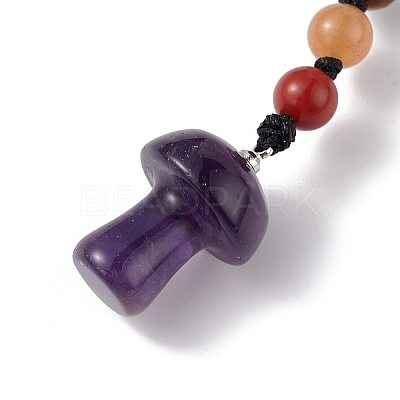 7 Chakra Gemstone Beads Keychain KEYC-F036-01D-1